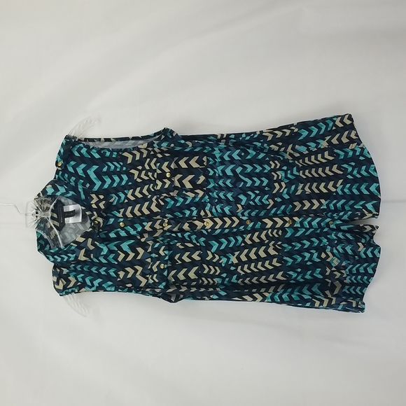 MCMGMAXAZRIA Green Black White Sleeveless Shirt with front pockets - Picture 1 of 14